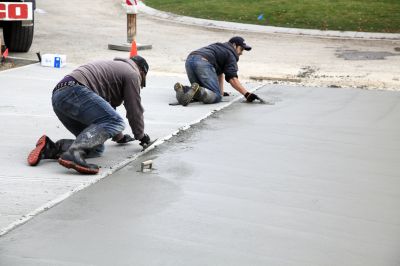 Cement Driveway Pouring